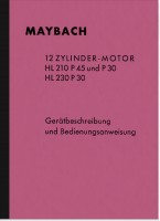 Maybach HL 210 230 P 45 30 Bedienungsanleitung Handbuch Beschreibung Wehrmacht