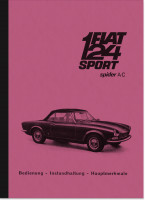 Fiat 124 Sport Spider AC Bedienungsanleitung Betriebsanleitung Handbuch
