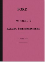Ford Modell T (Tin Lizzie) Ersatzteilliste Ersatzteilkatalog Teilekatalog