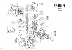 Velosolex 3800 5000 6000 Bedienungsanleitung Ersatzteilliste Reparaturanleitung