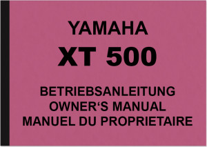 Yamaha XT 500 Bedienungsanleitung Betriebsanleitung Handbuch