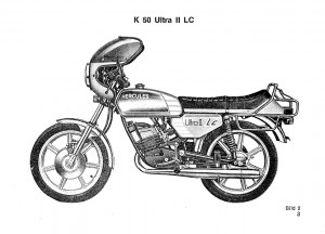 Hercules Supra 4 GP und K 50 Ultra II LC Sachs Bedienungsanleitung Betriebsanleitung Handbuch