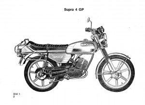 Hercules Supra 4 GP und K 50 Ultra II LC Sachs Bedienungsanleitung Betriebsanleitung Handbuch