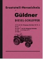 G&uuml;ldner Dieselschlepper A15, AF15, AF15H, AF20 und AF20S Ersatzteilliste Ersatzteilkatalog