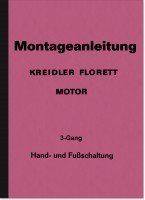 Kreidler Florett 3-Gang Reparaturanleitung Werkstatthandbuch Montageanleitung