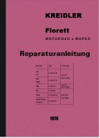 Kreidler Florett Motorrad und Moped Reparaturanleitung Montageanleitung Werkstatthandbuch