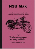 NSU Max Instrucciones de uso Manual Espa&ntilde;ol Spanish Spanisch Bedienungsanleitung 