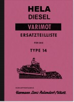 Hela (Hermann Lanz) Varimot Typ 14 Ersatzteilliste Ersatzteilkatalog Teilekatalog