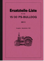 Lanz Bulldog HR 5 15/30 PS Schlepper Ersatzteilliste Ersatzteilkatalog