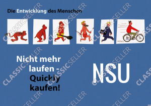 NSU Quickly "Die Entwicklung" Poster Plakat Bild