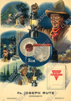 Joseph Rute Petroleum-Lampen (Summit, Jansen) Standard Eos 1938 Reklame Werbung Poster Plakat Bild