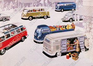 VW Bulli Bus Transporter T1 Poster Plakat Bild