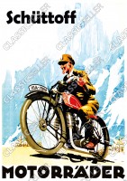 Sch&uuml;ttoff Motorr&auml;der Modell F E G H M Motorrad Poster Plakat Bild