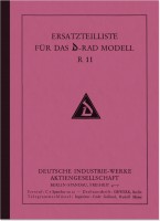 D-Rad R 11 R11 Drad Ersatzteilliste Ersatzteilkatalog Teilekatalog