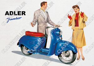Adler Junior Motorroller Poster Plakat Bild