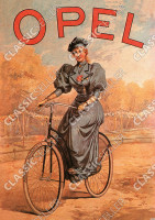 Opel Fahrrad Fahrr&auml;der Vorkrieg Poster Plakat Bild