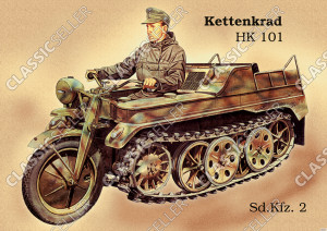NSU Kettenkrad HK 101 Sd.Kfz 2 Poster Plakat Bild Wehrmacht