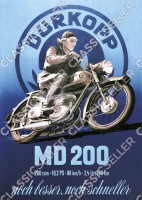 D&uuml;rkopp MD 200 Motorrad Poster Plakat Bild