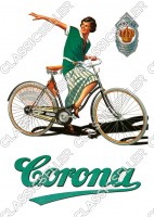 Corona Fahrrad Fahrr&auml;der Poster Plakat Bild Werbung