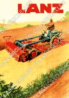 Lanz Einachser Schlepper Diesel Poster Plakat Bild