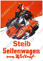 Steib "Seitenwagen von Weltruf" Poster Plakat Bild Werbung