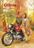 Gilera Saturno Sport 500 VT Motorrad Poster Plakat Bild