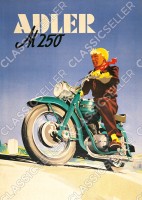 Adler M 250 Motorrad Poster Plakat Bild