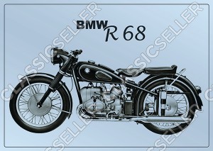 BMW R 68 R68 Motorrad Poster Plakat Bild Kunstdruck