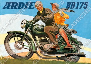 Ardie BD 175 BD175 Motorrad Poster Plakat Bild