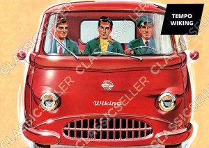 Tempo Wiking Wagen Auto PKW Poster Plakat Bild