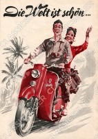 DKW Hobby Motorroller Poster Plakat Bild