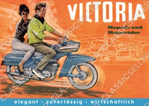 Victoria Moped Motorrad Typ 155 159 Blechbanane Poster Plakat Bild Kunstdruck