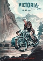Victoria KR 25 KR25 HM Aero Motorrad Poster Plakat Bild
