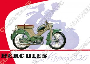 Hercules Moped Typ 220 Poster Plakat Bild