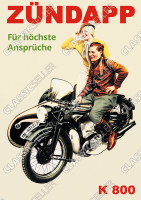 Z&uuml;ndapp K 800 K800 Motorrad Poster Plakat Bild
