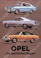 Opel Rallye Kadett LS Rekord Sprint Commodore GS Poster Plakat Bild