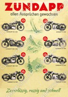 Z&uuml;ndapp DB DBK DS 200 K KS 250 350 500 600 800 Motorrad Vorkrieg Poster Plakat Bild