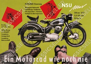 NSU Max "Ein Motorrad wie noch nie" Motorrad Poster Plakat Bild
