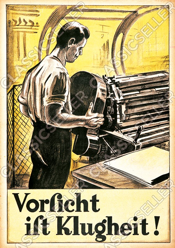 Arbeitsschutz Sicherheit Sicherheitshinweis Poster Plakat Warnung Hinweis - Motiv 21