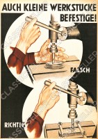 Arbeitsschutz Sicherheit Sicherheitshinweis Poster Plakat Warnung Hinweis - Motiv 26