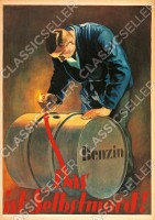 Arbeitsschutz "Benzin" Feuer Sicherheit Sicherheitshinweis Poster Plakat Warnung Hinweis