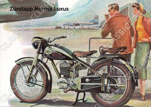 Z&uuml;ndapp Norma Luxus Motorrad Poster Plakat Bild