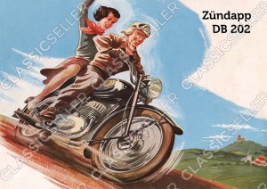 Z&uuml;ndapp DB 202 Motorrad Poster Plakat Bild