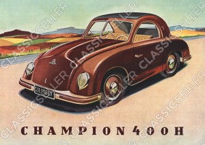 Champion 400 H Auto PKW Poster Plakat Bild Kunstdruck