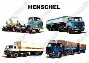Henschel Nutzfahrzeug LKW Tanklastwagen Beton Zement Poster Plakat Bild Kunstdruck