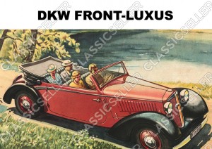DKW Front-Luxus Frontwagen F2 F4 F5 F7 F8 Cabriolet Auto PKW Poster Plakat Bild Kunstdruck