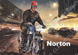 Norton Dominator 99 Motorrad Poster Plakat Bild Kunstdruck