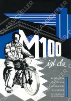 Adler M 100 M100 Motorrad Poster Plakat Bild Kunstdruck Werbung Reklame