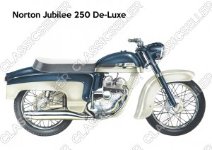 Norton Jubilee 250 De-Luxe Motorrad Poster Plakat Bild