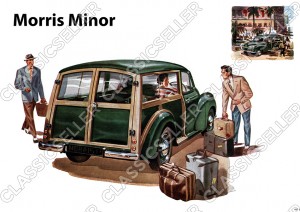 Morris Minor Kombi PKW Auto Poster Plakat Bild Kunstdruck